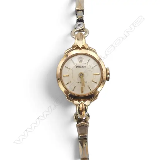 LADIES VINTAGE ROLEX WRISTWATCH, 9ct CASED, marked dial, mechanism & case, 14gm, apparently running