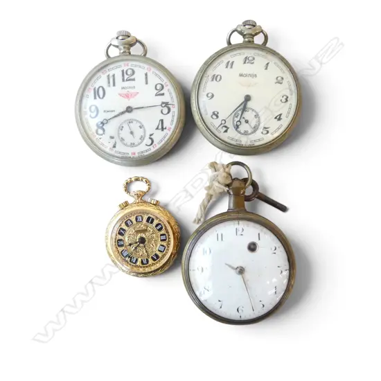 4 POCKETWATCHES; 2 MOLNIJA, GP PONTIFA, OTHER