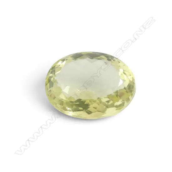 LRG OVAL CUT LEMON QUARTZ 
