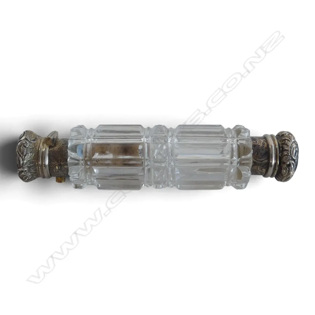 Victorian fancy Silver Double ended scent bottle. L.133mm Image 1++
