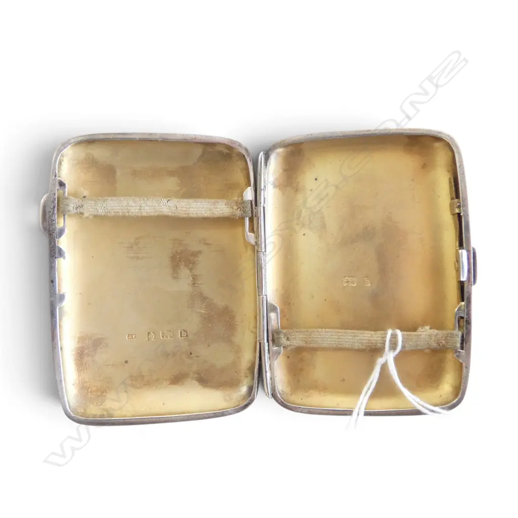 STG SILVER CIG. CASE, BIRMINGHAM 1901, 65gms Image 1++