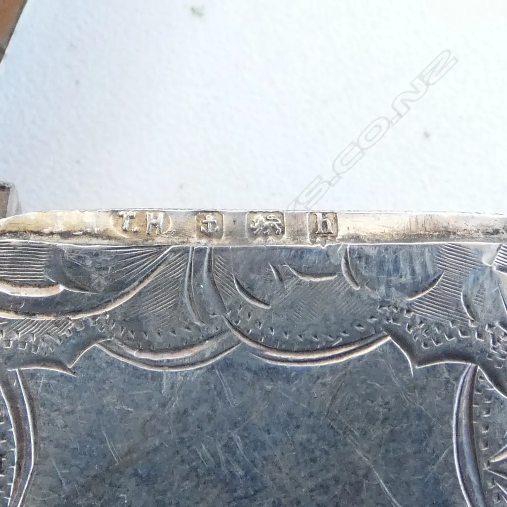 2 Edwardian engraved SILVER VESTAS. 27.6gms Image 1++