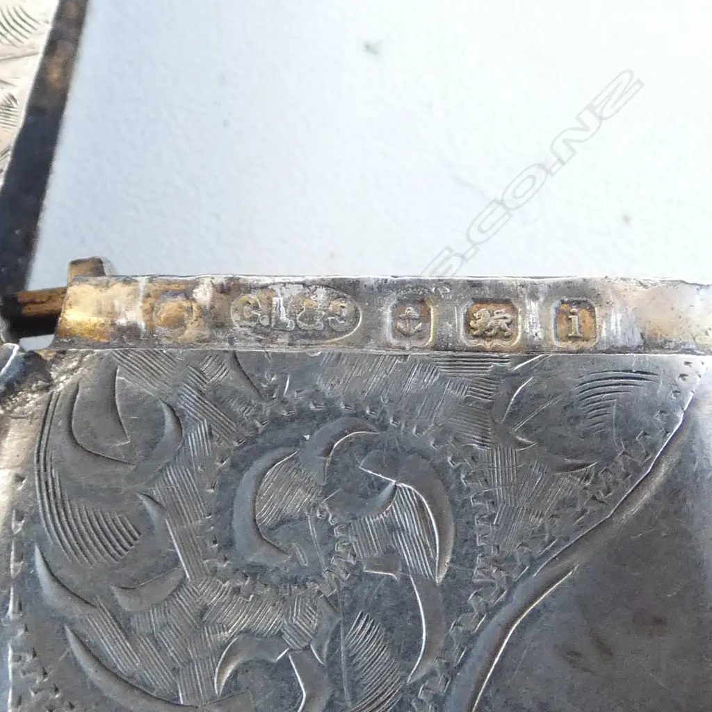 2 Edwardian engraved SILVER VESTAS. 27.6gms Image 1++