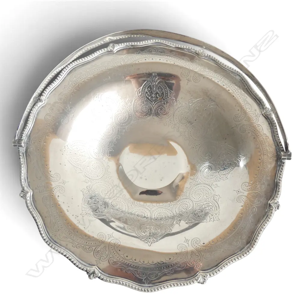 VICTORIAN STG SILVER BASKET, SHEFFIELD 1865, 847gms Image 1++
