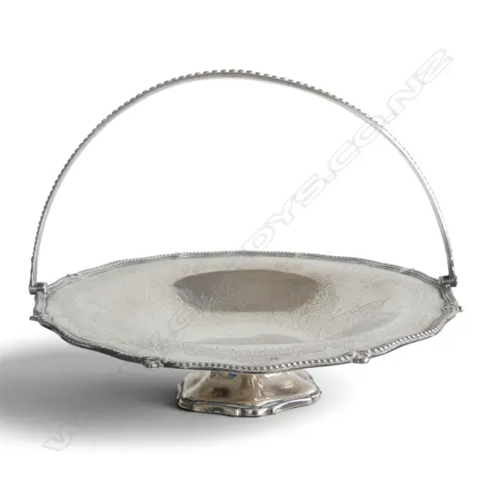 VICTORIAN STG SILVER BASKET, SHEFFIELD 1865, 847gms
