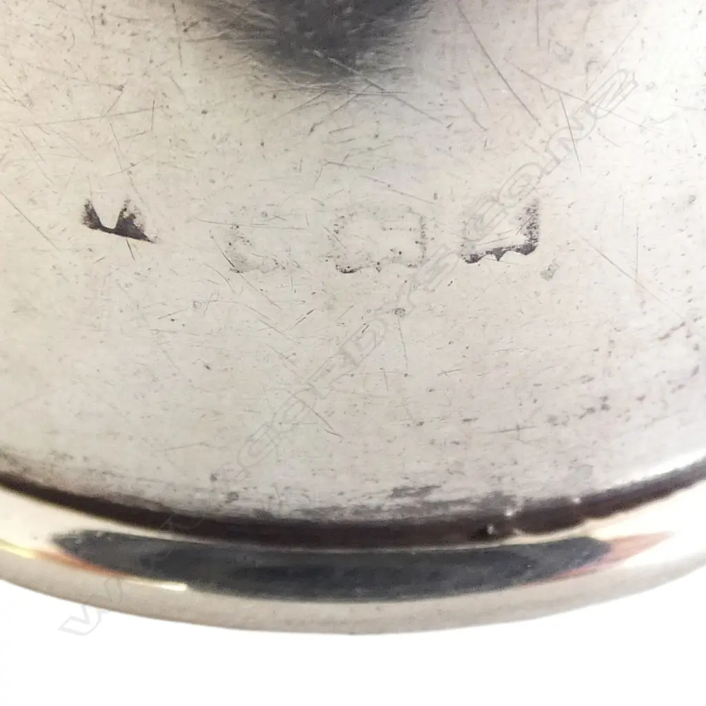 EARLY 20thC STG SILVER TRUMPET VASE weighted base, STG PHOTO FRAME & STG 2 NAPKIN RINGS H.190mm Image 1++
