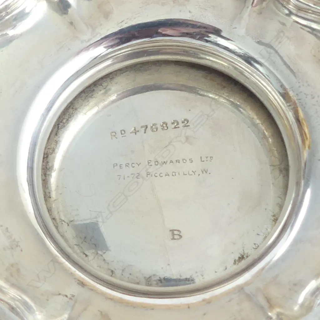 3 PCE STG TEA SET, LONDON 1905 & 1906, 1079gms Image 1++