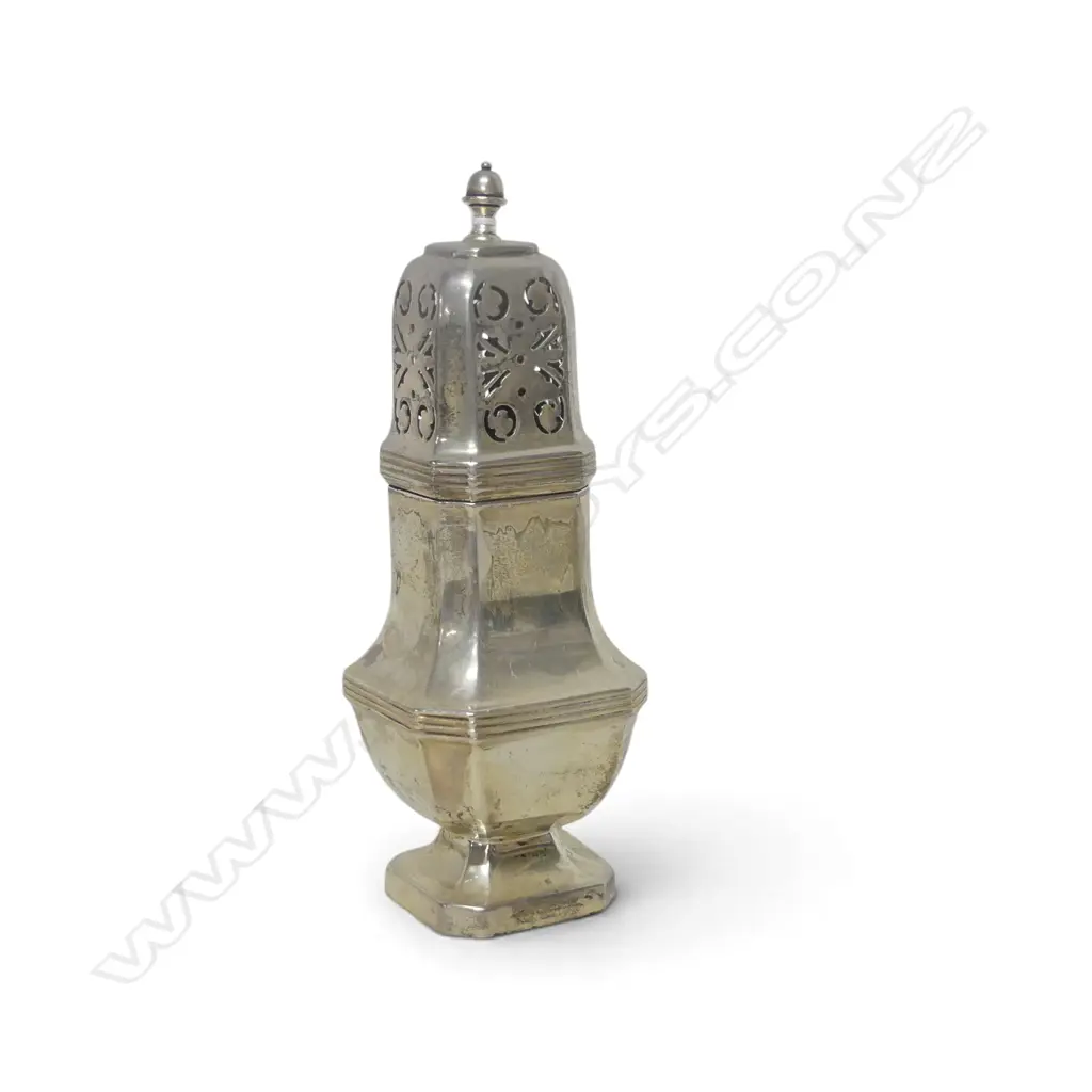 STG SILVER SUGAR CASTER, BIRMINGHAM 1937, 170gms Image 1++