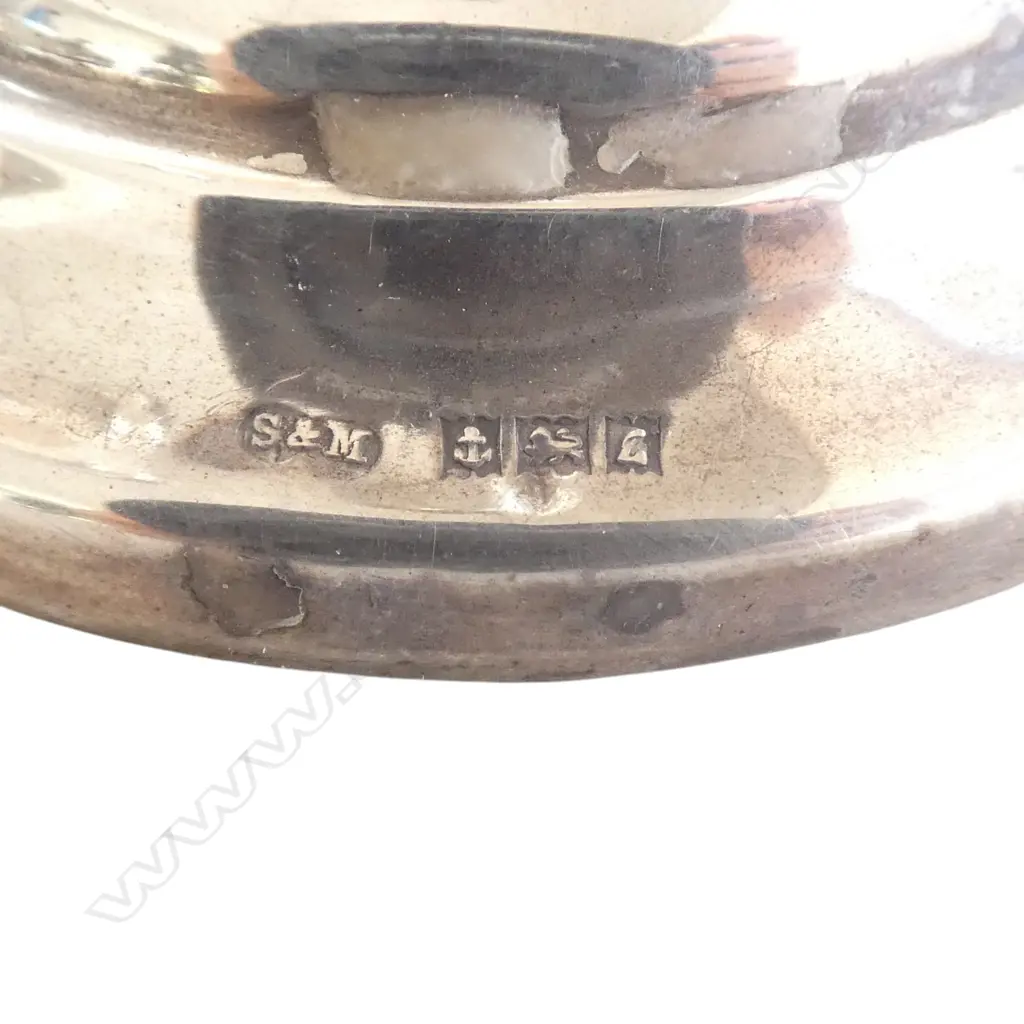 PR STG SILVER CANDLESTICKS, BIRMINGHAM 1960, H.155mm Image 1++