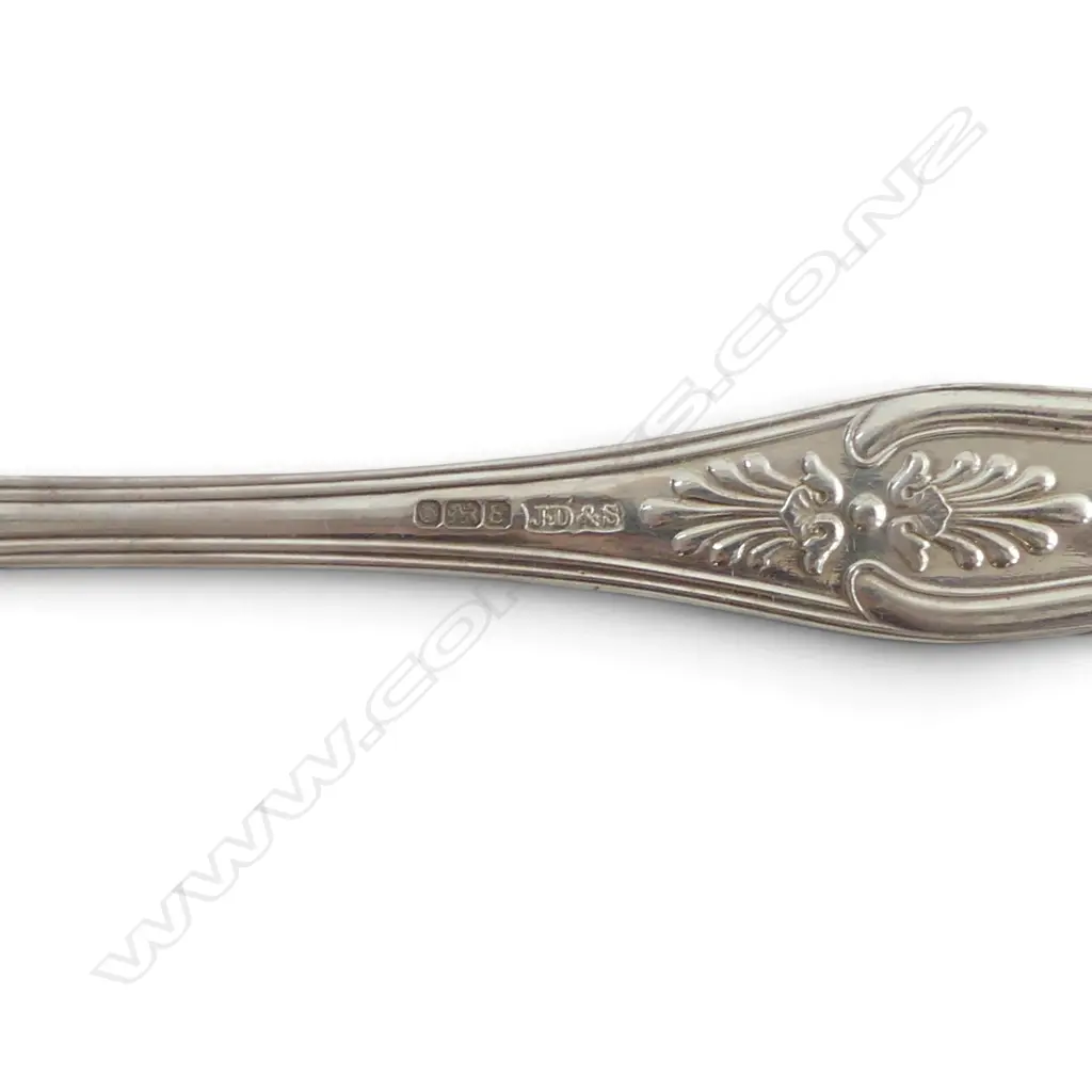 8 STG SILVER DINNER FORKS (5 JAMES DIXON & SONS LTD, SHEFFIELD 1979) 714gms Image 1++