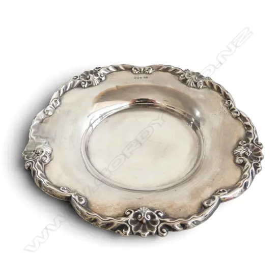 STG SILVER DISH, B'HAM 1841 175mm dia 226gms