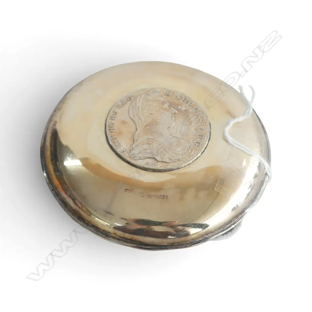 STERLING SILVER COIN DISH 95mm dia 56gms Image 1++