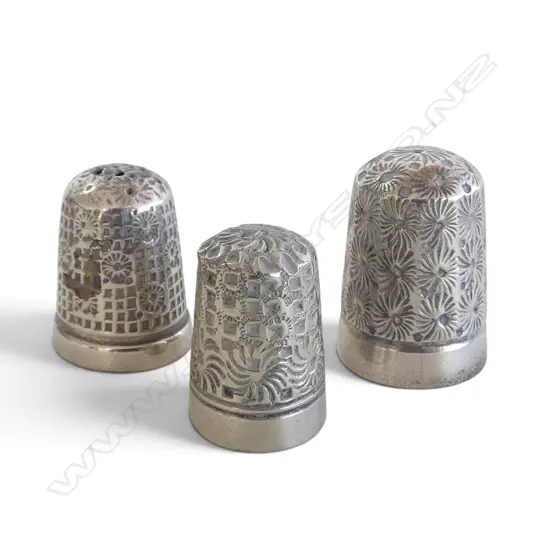 3 STG SILVER THIMBLES 14gms