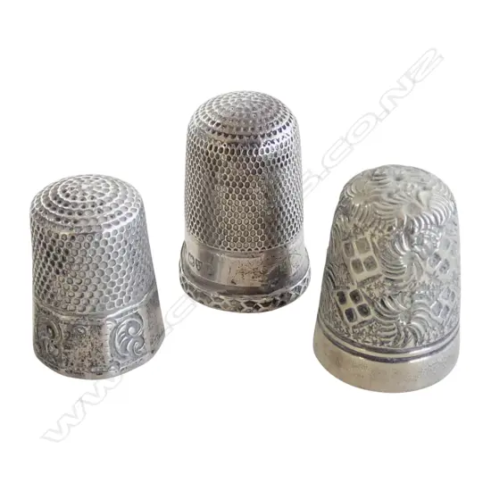 3 STG SILVER THIMBLES 13gms