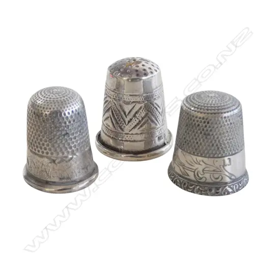 3 STG SILVER THIMBLES 14gms