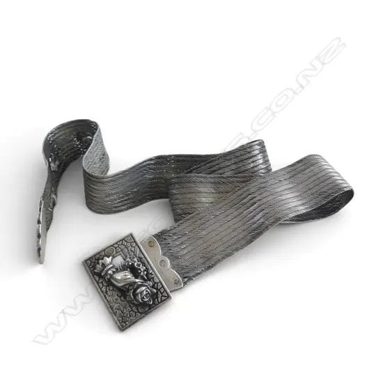 OTTOMAN SILVER BELT L.930mm 413gms TESTING BETWEEN 900 / 950