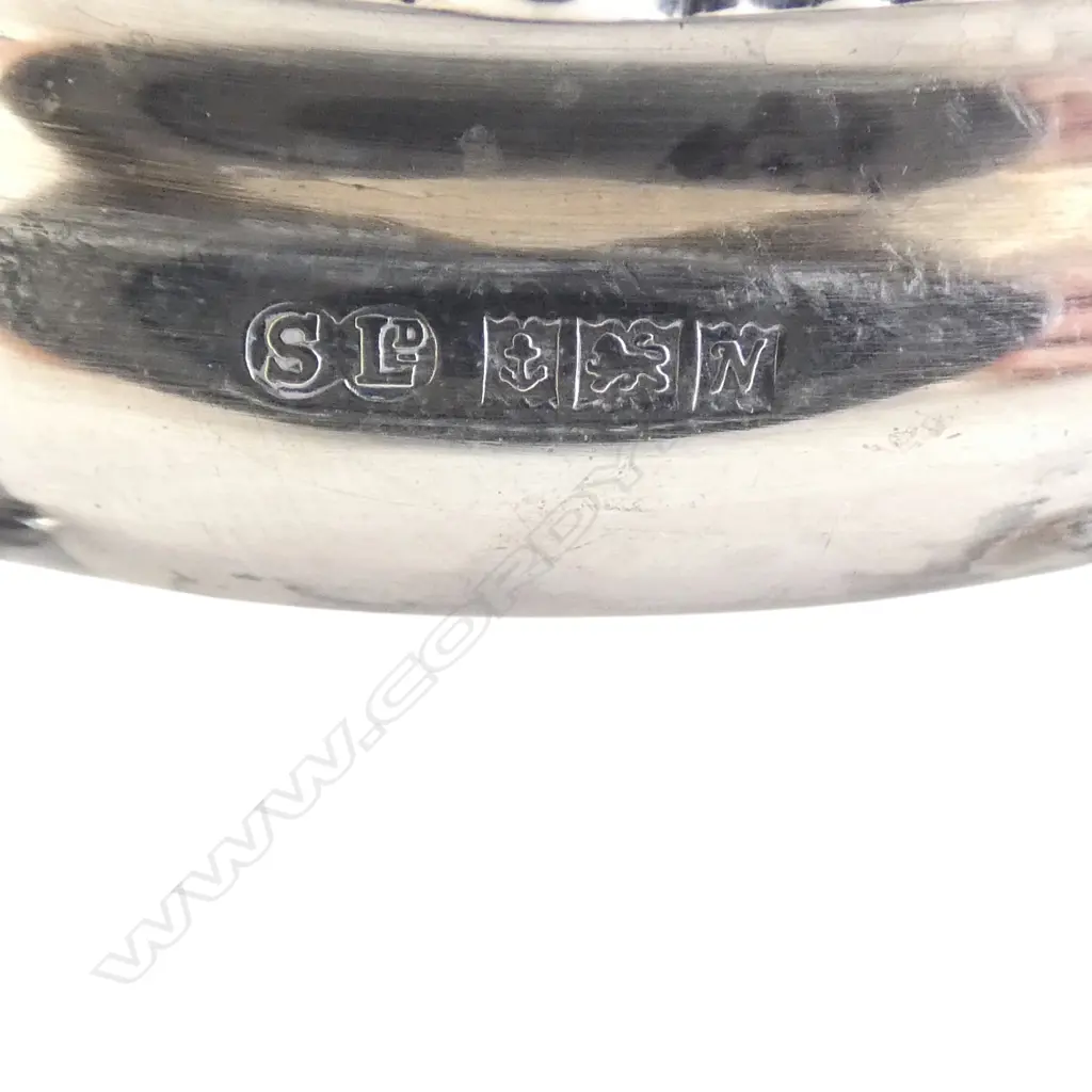 5 STG SILVER CONDIMENTS + 2 SPOONS 252gms Image 1++