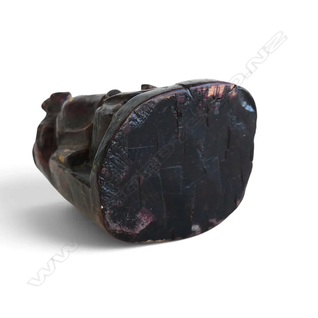 OLD CHINESE CARVING OF EMPEROR WENCHANG H.190mm Image 1++