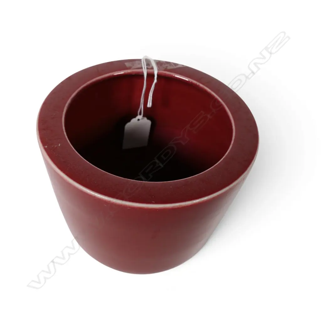 OX BLOOD GLAZED POT H.125mm Image 1++
