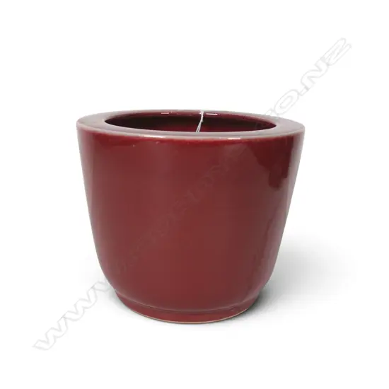 OX BLOOD GLAZED POT H.125mm