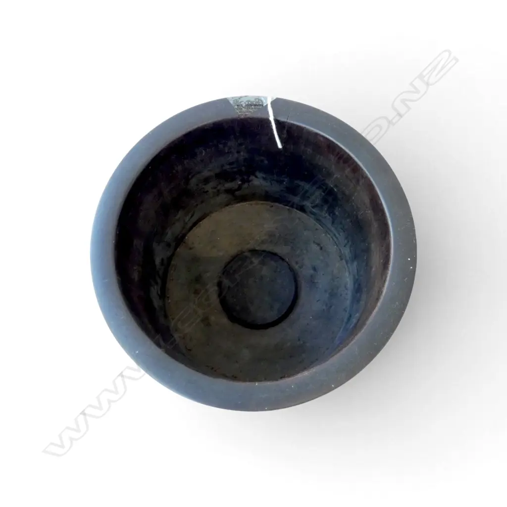 ORIENTAL WOODEN BRUSH POT H.200mm, 200mm dia Image 1++
