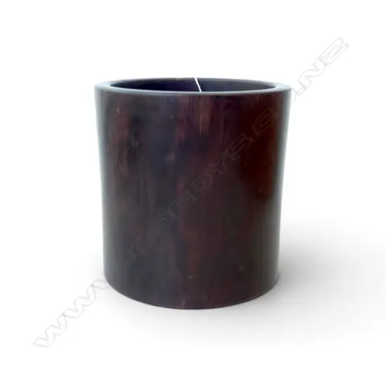 ORIENTAL WOODEN BRUSH POT H.200mm, 200mm dia