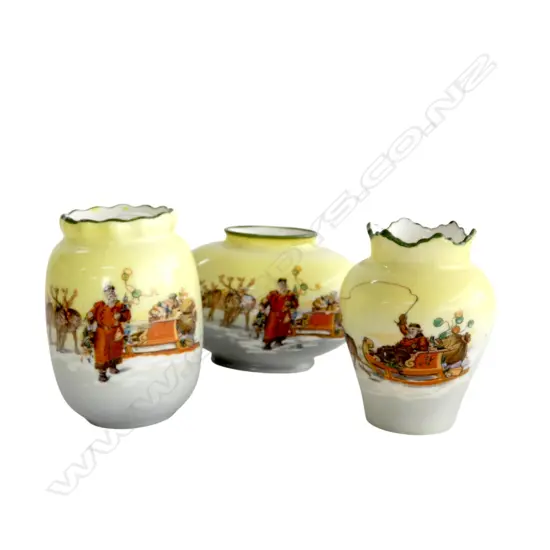 3 ROYAL DOULTON CHRISTMAS MINIATURES, H.55-70mm