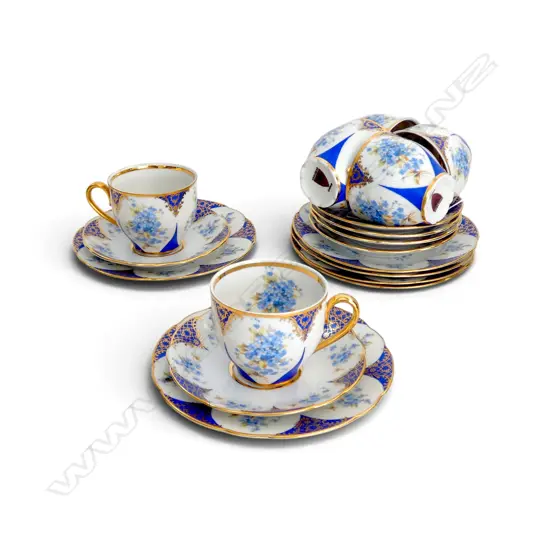 18PC VINTAGE CARLSBAD CHINA TRIOS