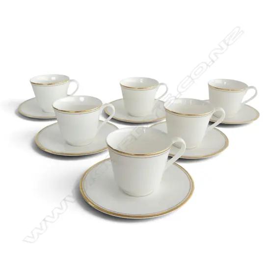 6 ROYAL DOULTON 'GOLD CONCORD' C/S