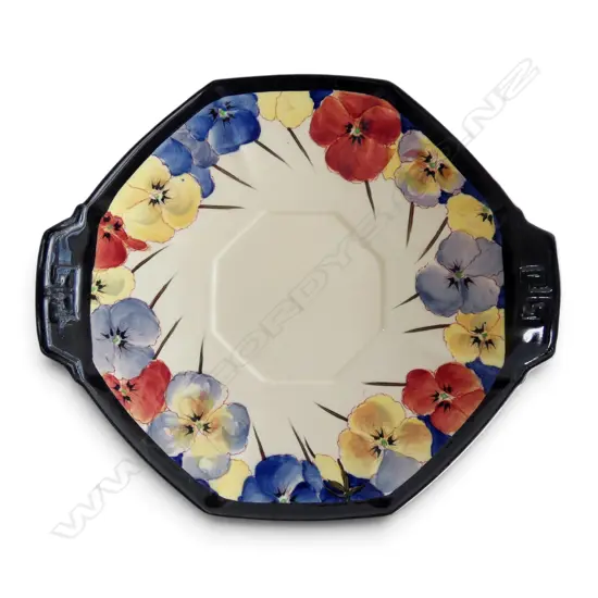 ROYAL DOULTON PANSY PLATE, Dia.230x250mm