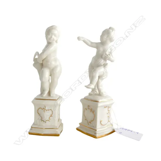 2 HUTSCHENREUTHER PUTTI FIGURINES H.140mm