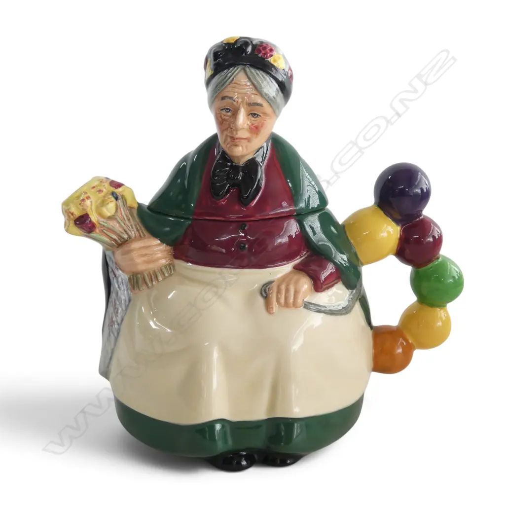 ROYAL DOULTON CHARACTER TEAPOT 'OLD BALLOON SELLER' H.170mm Image 1++