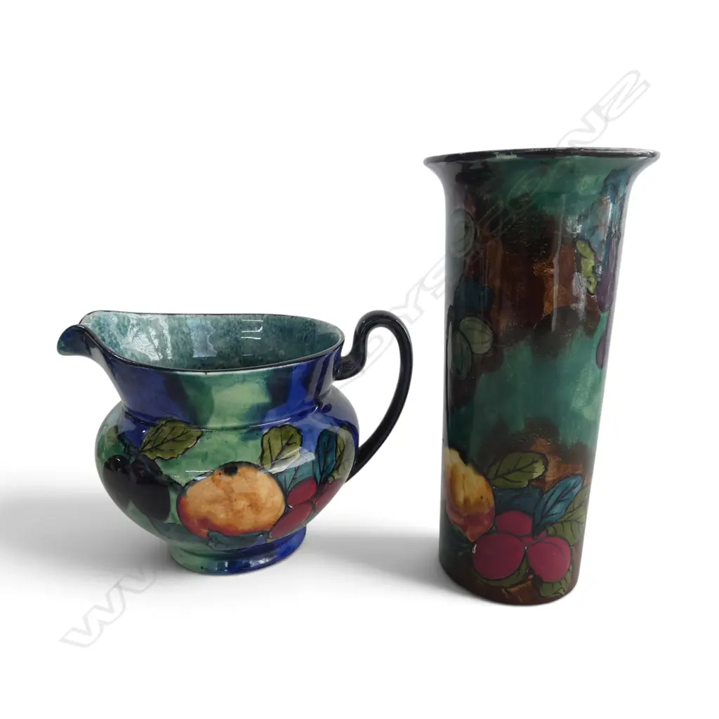 TITIAN WARE HAND-PAINTED JUG & VASE H.180mm Image 1++