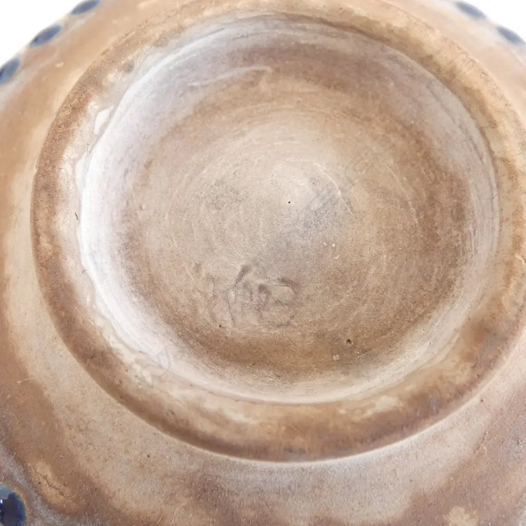 JAPANESE UNOMI polychrome enamel with hairline crack. Dia.85mm Image 1++