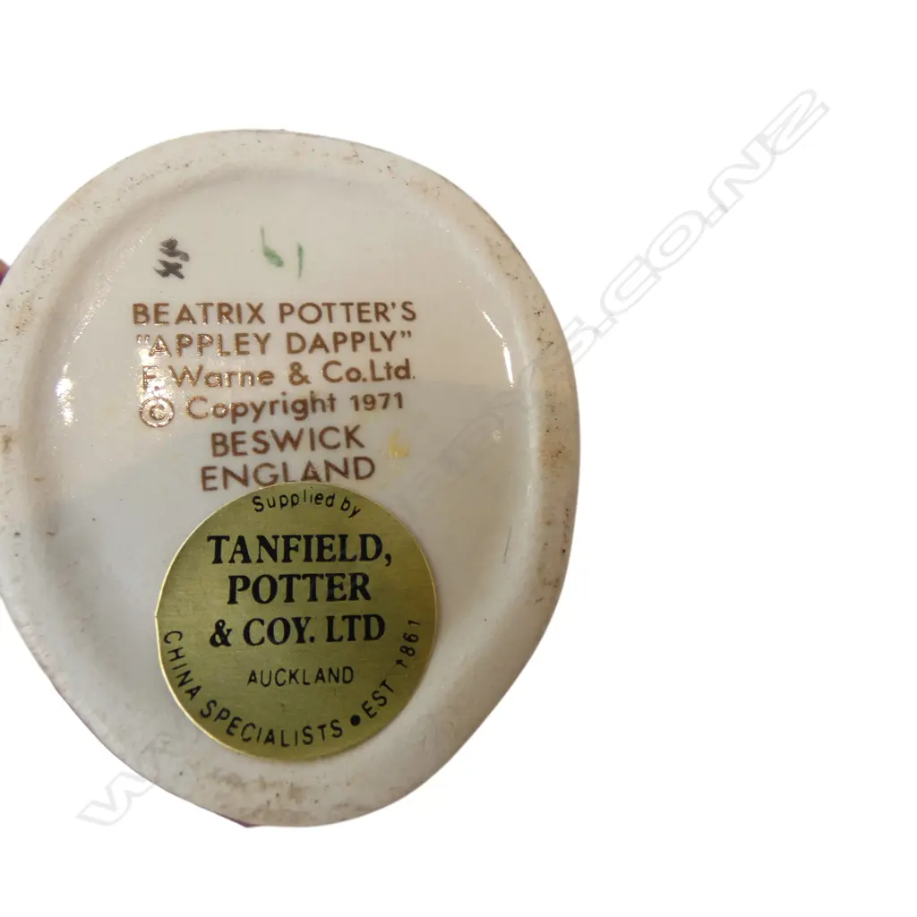 2 BESWICK BEATRIX POTTER APPLEY DAPPLY / JEMIMA PUDDLEDUCK H.110mm + ROYAL ALBERT JOHNNY TOWN-MOUSE H. Image 1++
