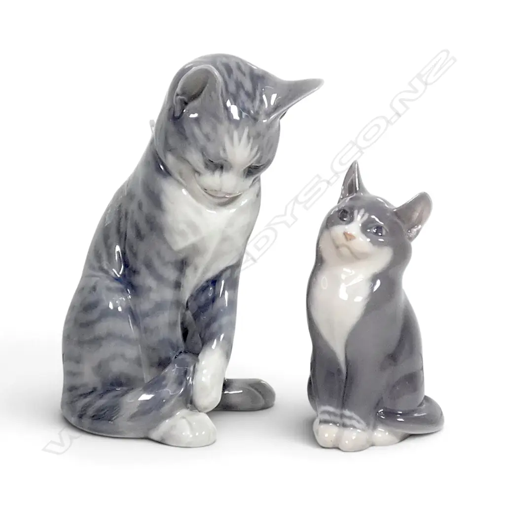 2 ROYAL COPENHAGEN CATS H.185mm Image 1++