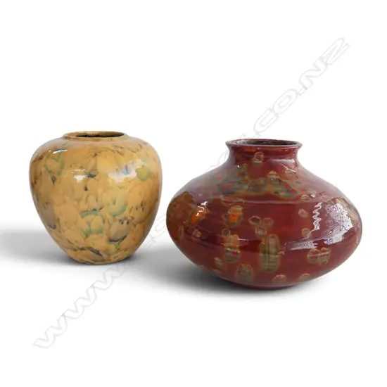 2 AMADEUS POTTERY VASES H.140mm