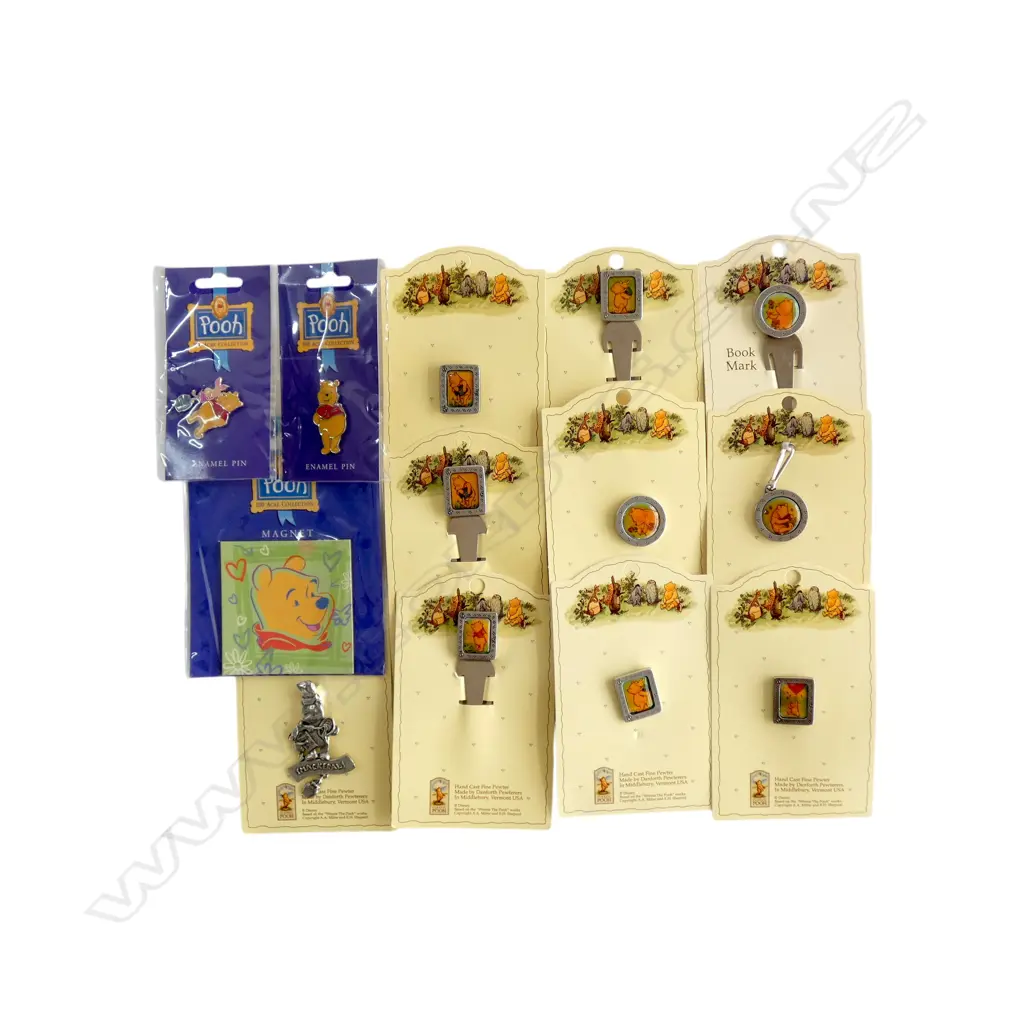CARDED WINNIE THE POOH PINS, BROOCH, CHARMS & BOOKMARKS,  Image 1++