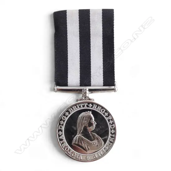 CASED REPRODUCTION LONG SERVICE MEDAL