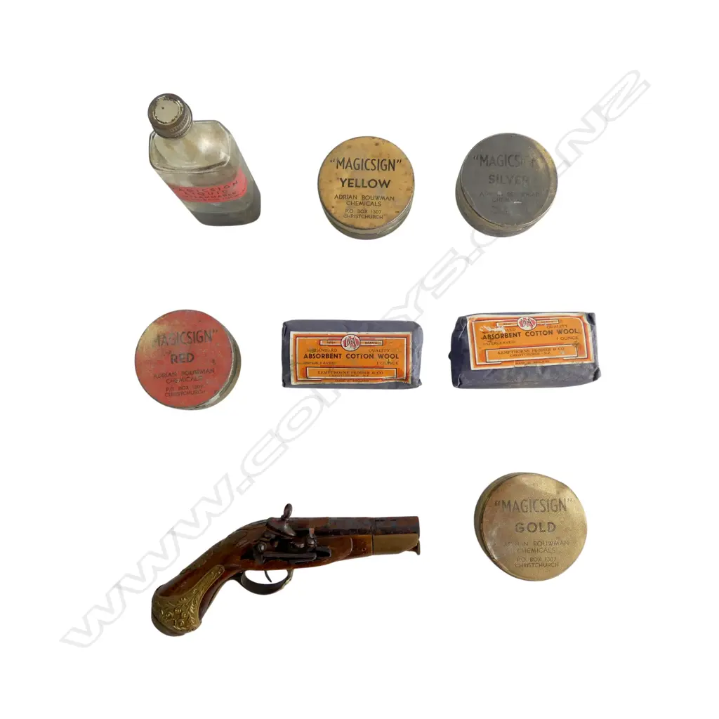 VINTAGE PIGMENTS, TOY GUN ETC Image 1++