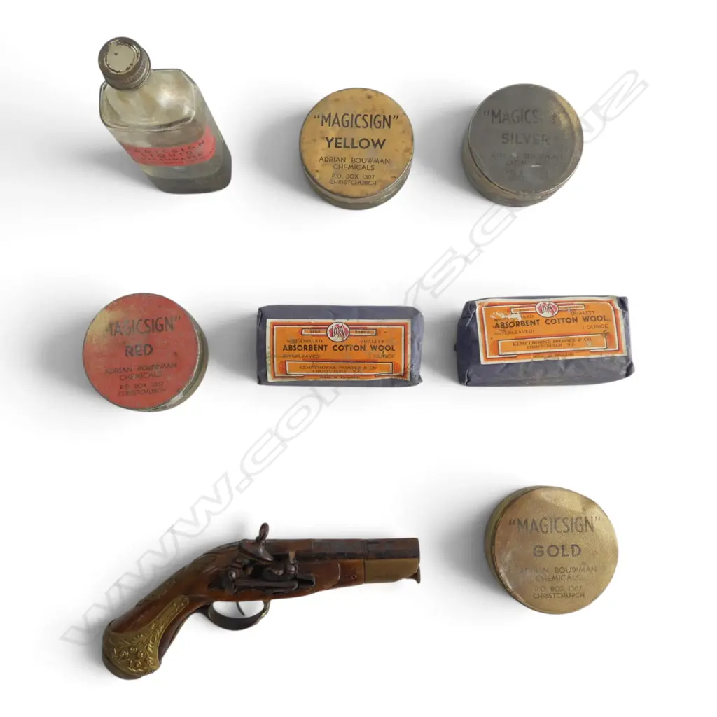 VINTAGE PIGMENTS, TOY GUN ETC Image 1++