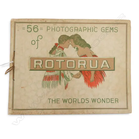 VINTAGE BOOKLET OF 56 PHOTOGRAPHIC GEMS OF ROTORUA - THE WORLDS WONDER