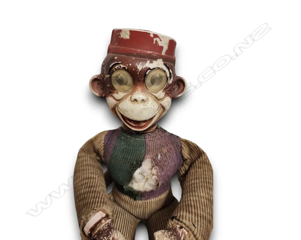 VINTAGE TOY MONKEY DOLL WITH HOLOGRAPHIC EYES AF Image 1++