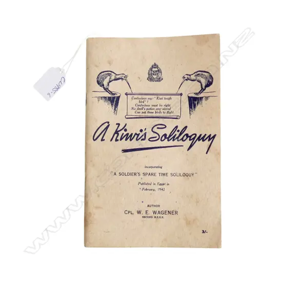 A KIWI'S SOLILOQUY by CPL. W. E. WAGENER