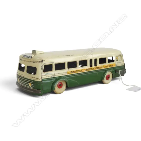 VINTAGE c.1950s TINPLATE BUS by CHARLES ROSIGNOL L.260mm