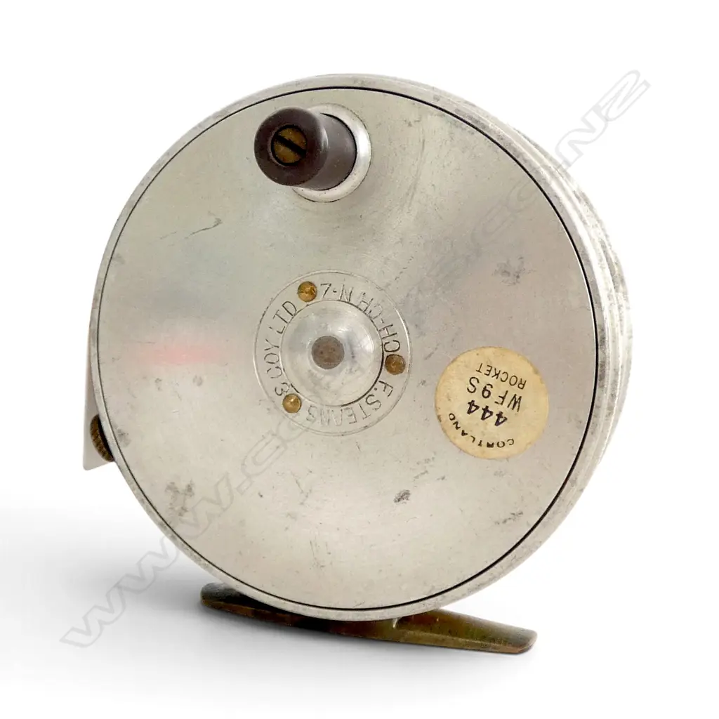 NZ F STEANS BOXED 444 WF9S ROCKET VINTAGE FRESHWATER FISHING REEL DIA90MM Image 1++