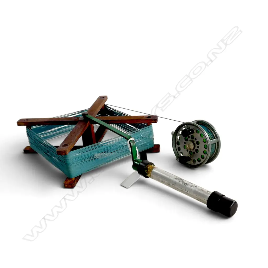 EFG VINTAGE FISHING LINE WINDER L430 MM & BERLIN FRESHWATER FISHING REEL Image 1++