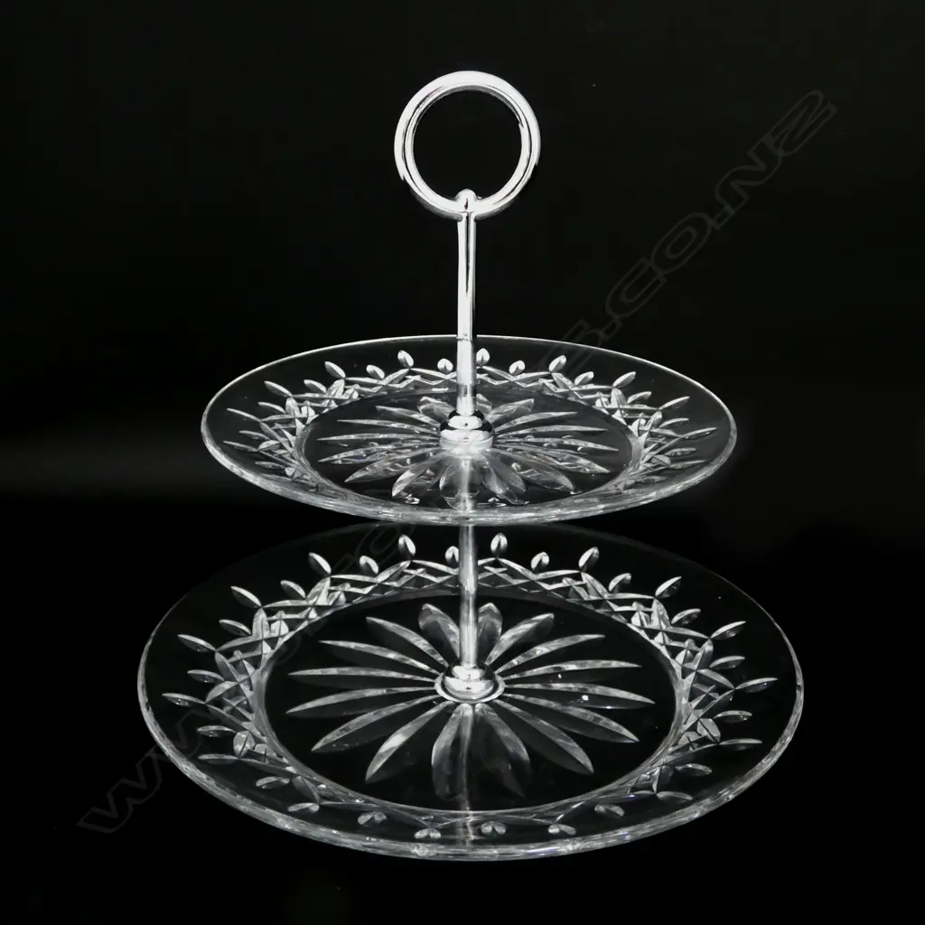WATERFORD 2 TIER CAKE PLATE H.250mm + BOX Image 1++