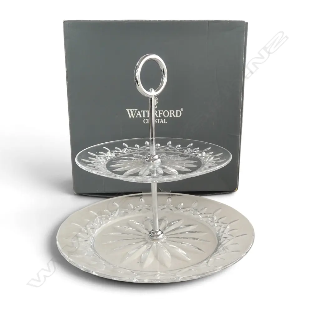 WATERFORD 2 TIER CAKE PLATE H.250mm + BOX Image 1++