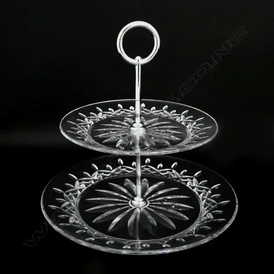 WATERFORD 2 TIER CAKE PLATE H.250mm + BOX